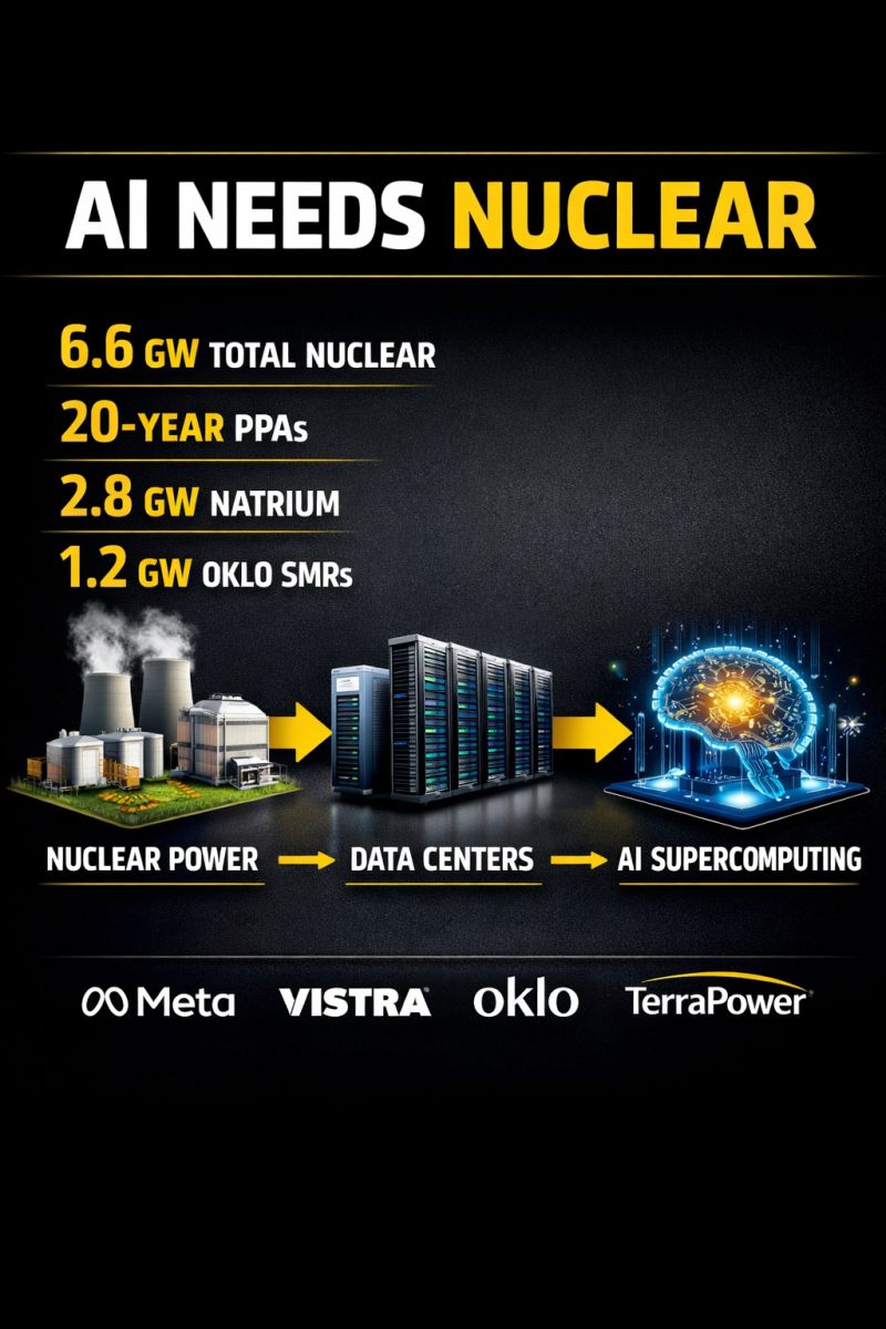 Meta Commits to 6.6 GW Nuclear Power