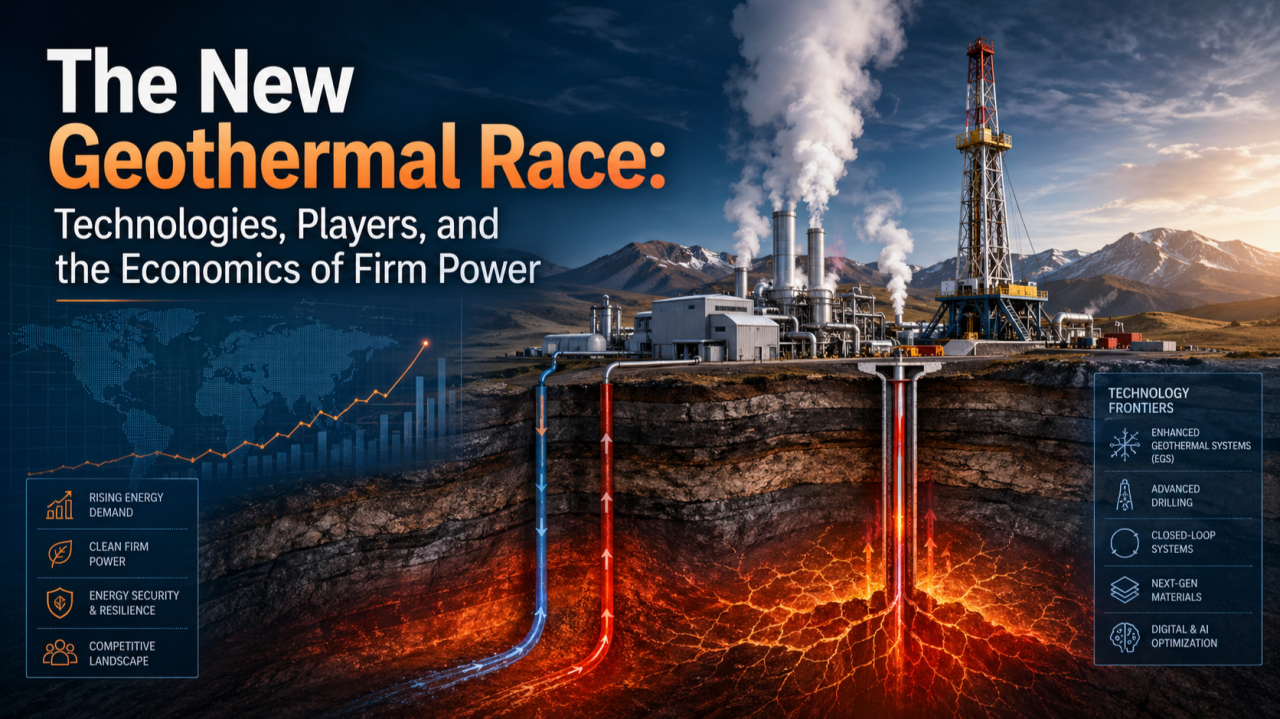 Chart visualizes the new geothermal race