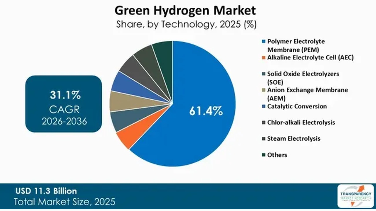 Green Hydrogen Market Size, Share & Growth Forecast to 2036
